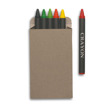 BRABO Carton of 6 wax crayons