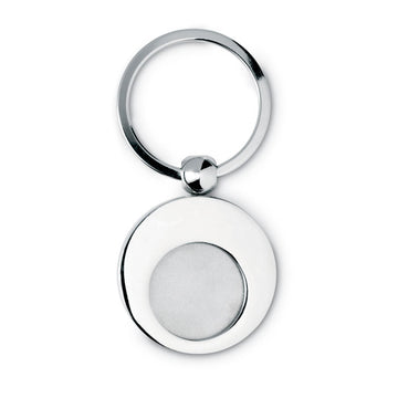 EURING Metal key ring with token