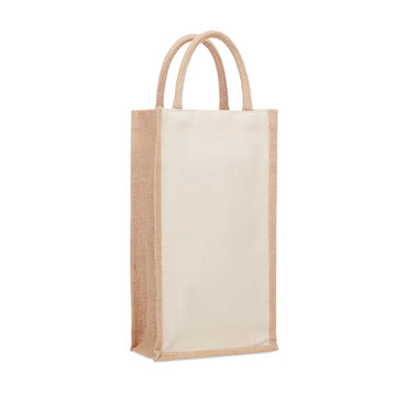 CAMPO DI VINO DUO Jute wine bag for two bottles