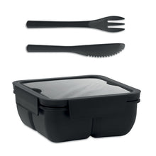 SATURDAY Lunch box with cutlery 600ml