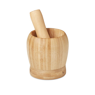 PESTO Bamboo mortar and pestle set