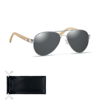 HONIARA Bamboo sunglasses in pouch