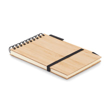 A6 notepad set in bamboo