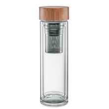 Double wall glass bottle 420ml