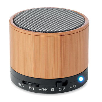 Wireless speaker in bamboo