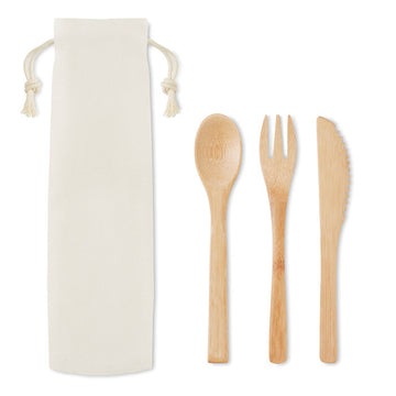 SETBOO Bamboo cutlery set