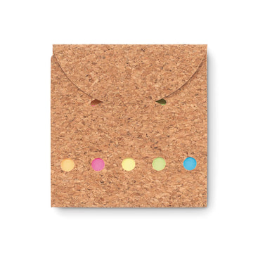 FOLDCORK Cork sticky note memo pad