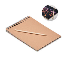 BLACK Scratching paper notebook