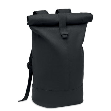 ZURICH ROLL Rolltop washed canvas backpack