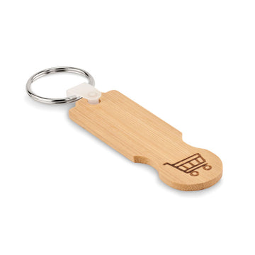 COMPRAS Bamboo euro token key ring