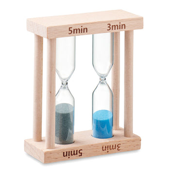 BI Set of 2 wooden sand timers