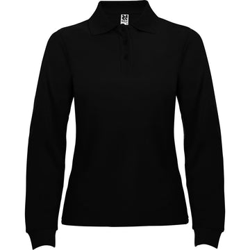 Roly PO6636 - ESTRELLA WOMAN L/S Long-sleeve polo shirt with ribbed collar and cuffs